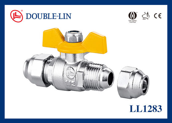 크롬 도금 26Bar DIN259 T 핸들 가스 밸브