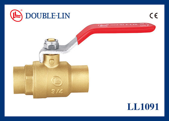 C / C 인치 1 14 청동 공 밸브 평면 레버 핸들