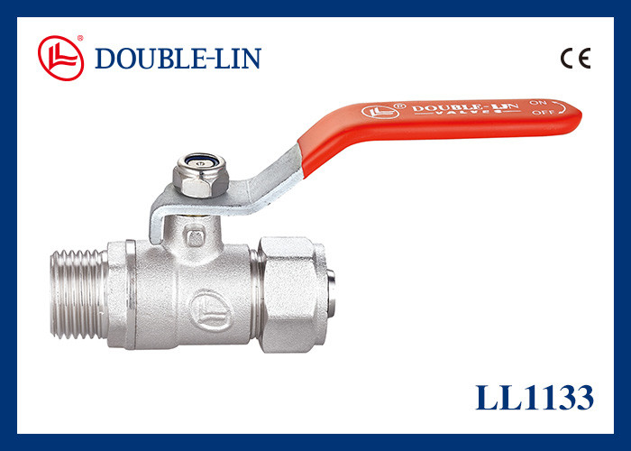 파이프 연결 1 1 4 청동 볼 밸브 평면 레버 핸들