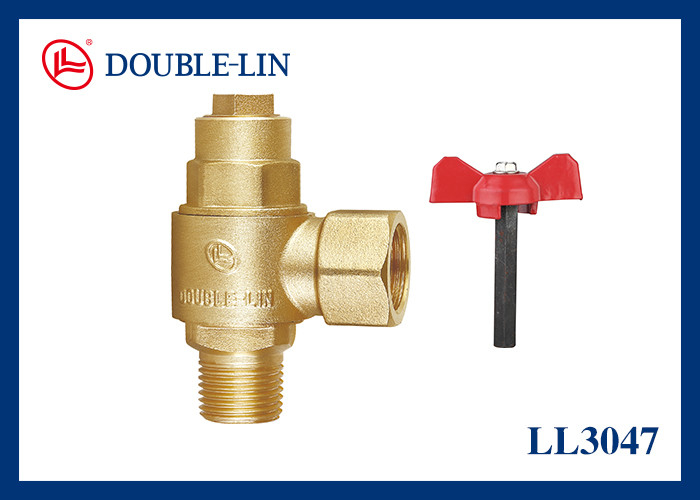 다용도 PTFE 씰링 재질 황동 앵글 밸브 1/2" 3/4" 1" 여러 용도에 적합