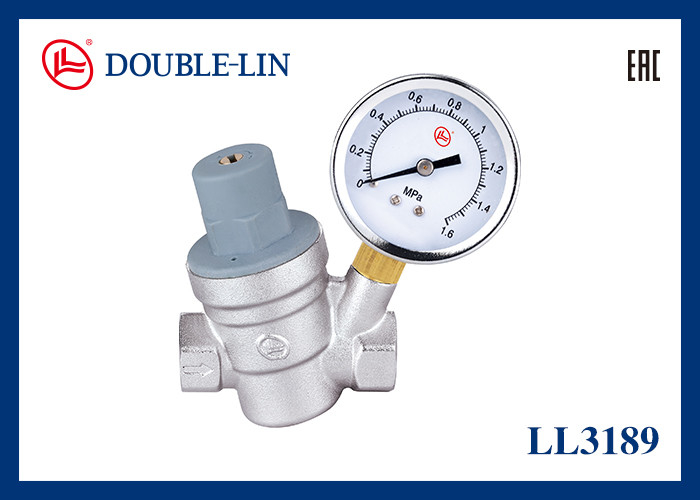 구리 대막 압력 절감 밸브 1/2 "에서 1" ISO228 스레드 0 °C에서 80 °C 작업 온도